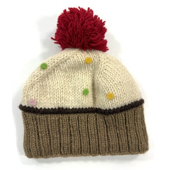 Handmade Nepal Wool Fleece Lined Beanie Hat Toque Toboggan Pom Pom main image 5